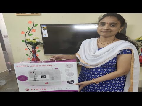 SINGER Promise 1412 Electric Sewing Machine Unboxing/Review/Demo in Telugu