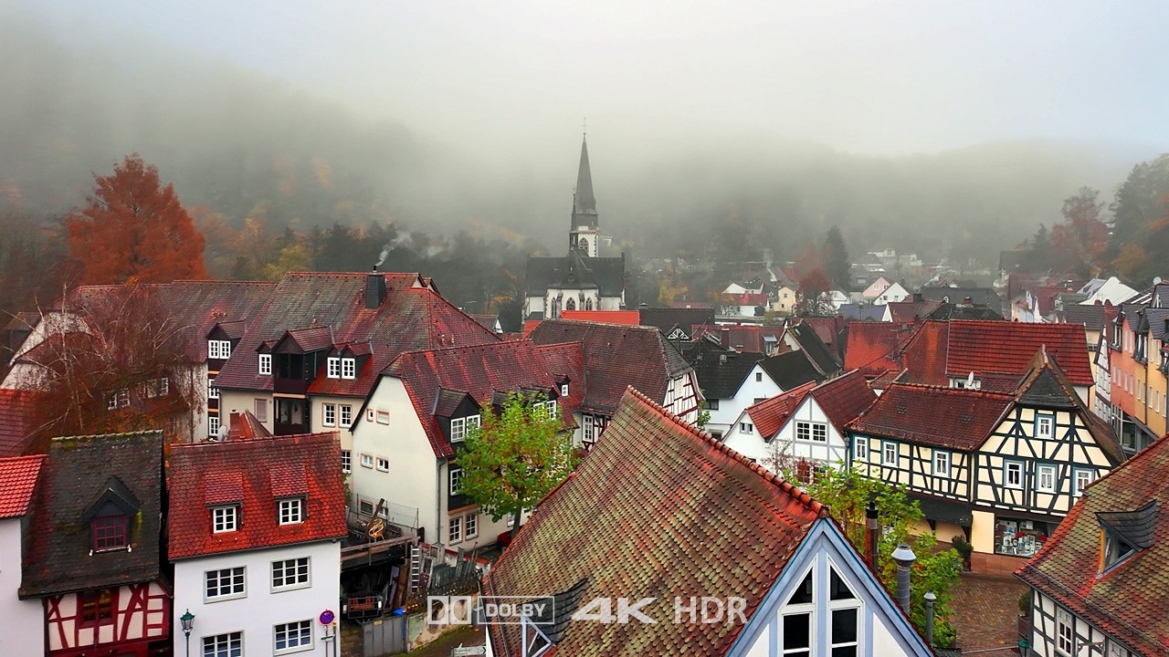 Eppstein – Autumn Walk in a Fairy-Tale Half-Timbered Town | Walking Tour Germany 4K