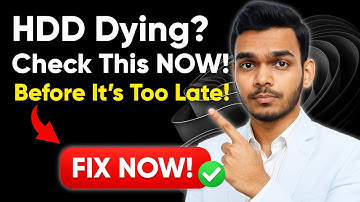 Your Hard Drive Might Be Failing! Check this now Before it
