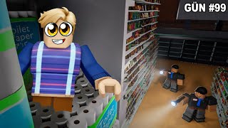 Markette Gece Gizlice Saklandık - Roblox