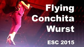 Eurovision Song Contest Opening Ceremony with flying Conchita Wurst, 2015 05 23