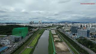안양천, 구현고등학교, 구로역광장, 신도림대림e편한세상1차아파트, 서울특별시 구로구 구로동 전경 드론영상소스 DJI 0046