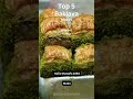 Top 5 Baklava places in Istanbul, Turkey!