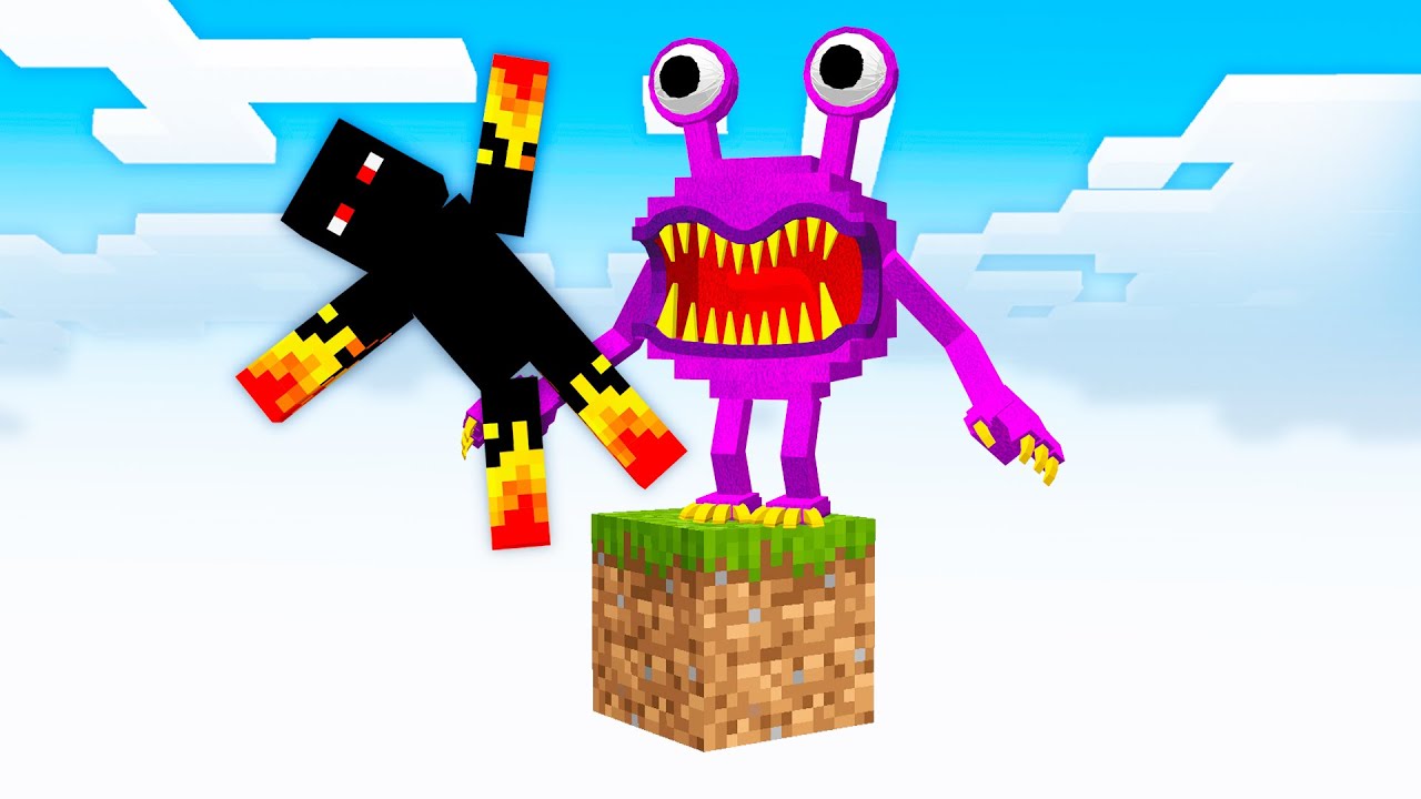 SOBREVIVA COM SÓ UM BLOCO NO MINECRAFT
