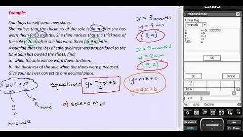VCE Further Maths - Module 4 Graphs & Relations - 4b - create an linear equation and solve