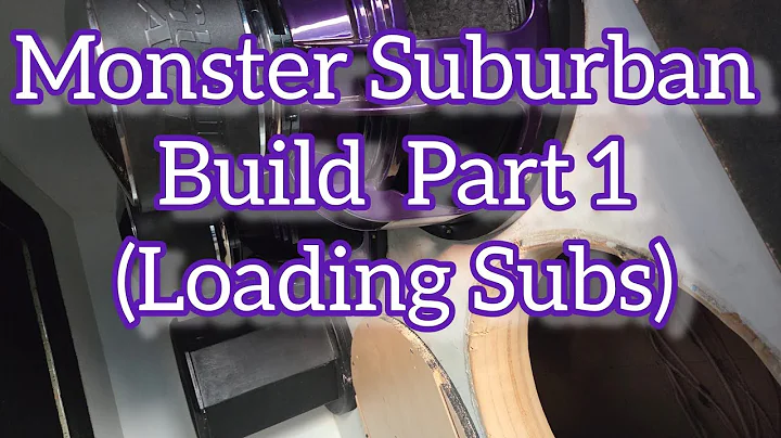 😱4 Sundown Audio Zv6 18s on 32,000 watts Build Part 1 (Mounting the Subs)