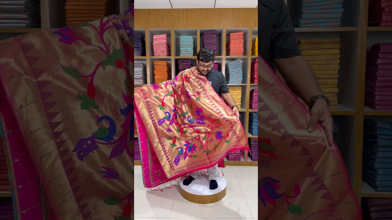 Paithani Soft Silk Lotus Jaal Dupatta