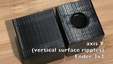 Ender 3v2 (Ringing-ripples, on the y-axis)