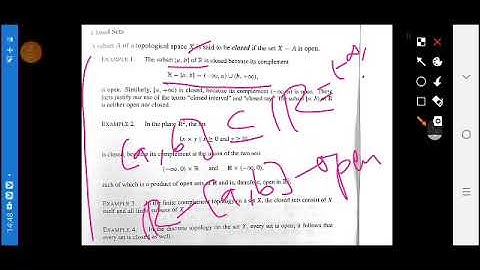 U 1.7 - Closed Sets : Its Complement is Open | Topology