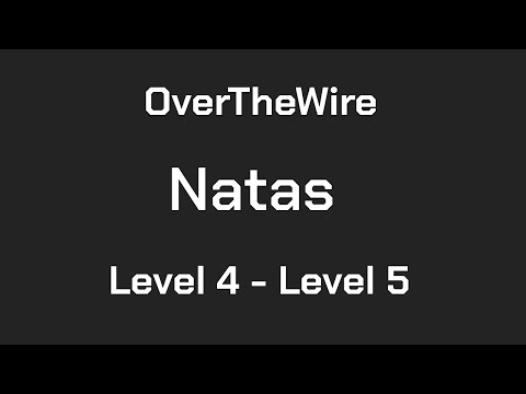 OverTheWire Natas Level 4 - Level 5