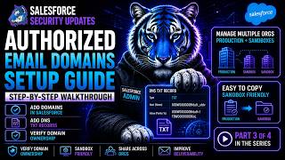 Salesforce Security Updates: How to Setup Authorized Email Domains for Domain Verification