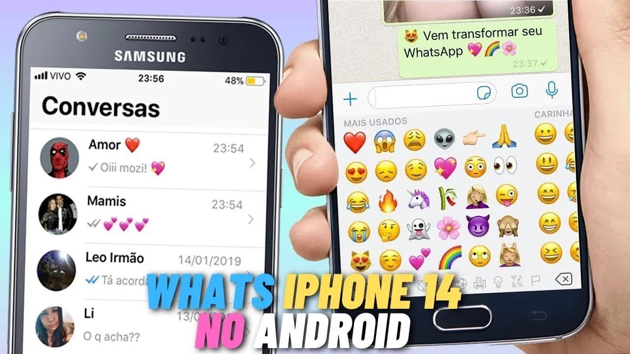 NOVO WHATSAPP ANDROID IGUAL IPHONE - FOUAD IOS e MB IOS! 2023 ...