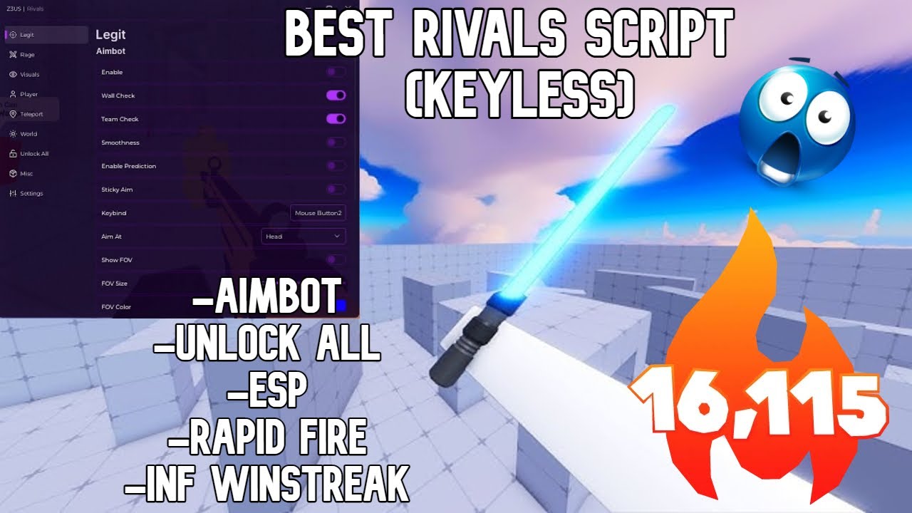 [BEST] Rivals Script/Hack| Silent Aim + ESP + Unlock All + Ragebot and ...