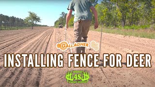 Installing a Gallagher Fence for Deer