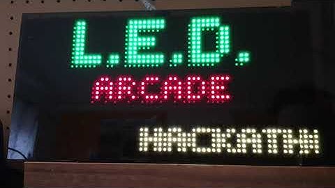 LEDarcade Demo