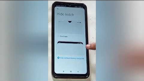 How to unhide notch in redmi 9i,redmi unhide notch setting