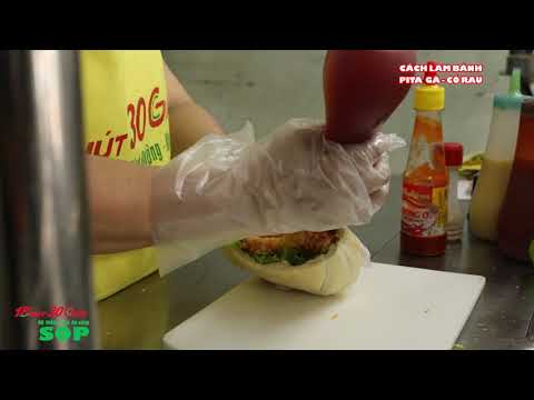 Video: Nhân Gà Cho Bánh Mì Pita