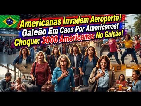 Galeão em Colapso! 3 Mil Americanas Choram ao Chegar ao Brasil por Motivo Inesperado e Emocionante!!