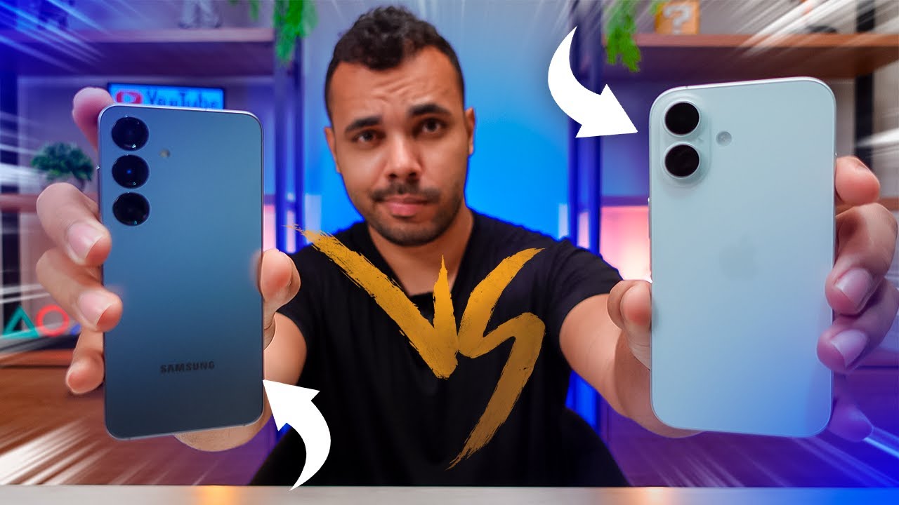 GALAXY S25 vs iPHONE 16 -COMPARATIVO COMPLETO