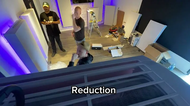 Recording Studio Install Timelapse With 13 of our 4” & 8” Standard White Bass Traps With LED’s!