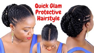 Quick Protective Hairstyles For Natural Hair | Amalise Beauty | Yasser K