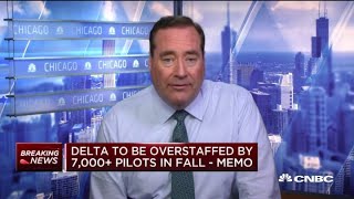 Delta to be overstaffed by 7,000 pilots by the fall: Memo