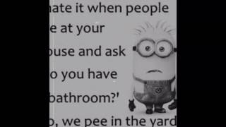 Funny minion quotes!