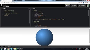 CSS - Making a 3D sphere with shading.