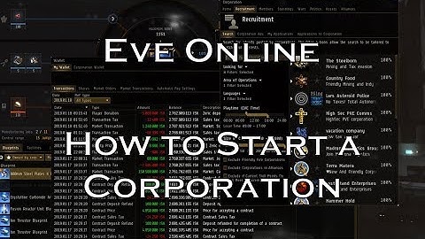 Eve Online - How to Start a Corporation
