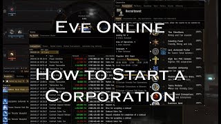 Eve Online - How to Start a Corporation