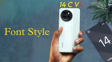 Xiaomi 14 CiVi Font Style Setting | How to Set Default Font in Xiaomi 14 Civi