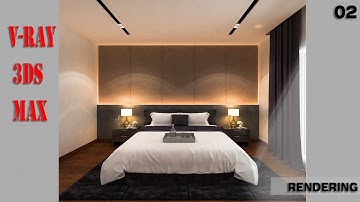 Bedroom interior design - Vray for 3ds max - part2