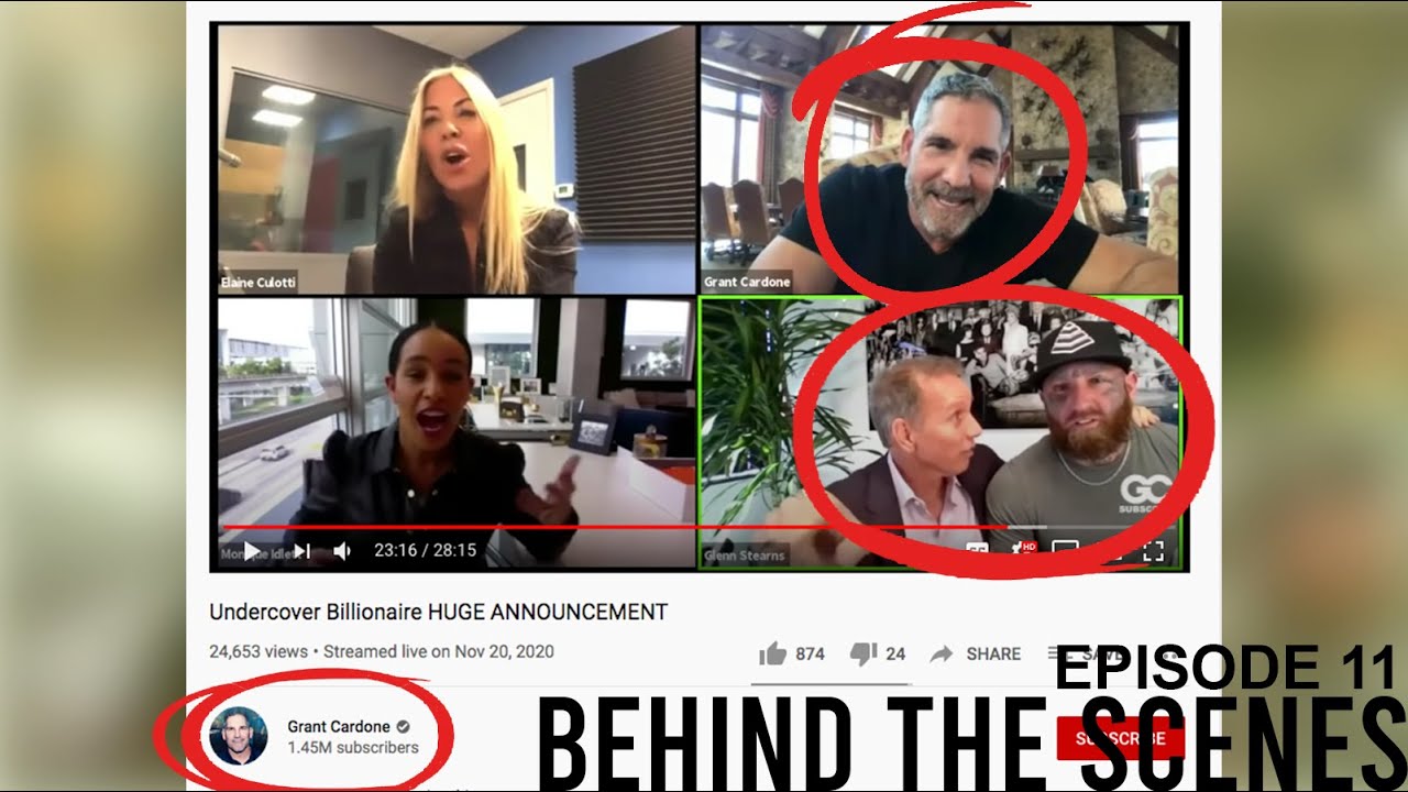 I was on Grant Cardone's Youtube Channel Undercover Billionaire