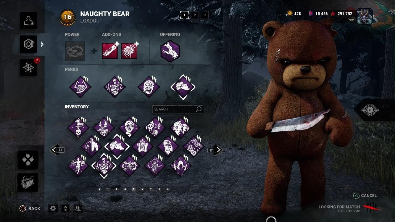 Dead by Daylight Naughty Bear with Perk Randomizer - YouTube