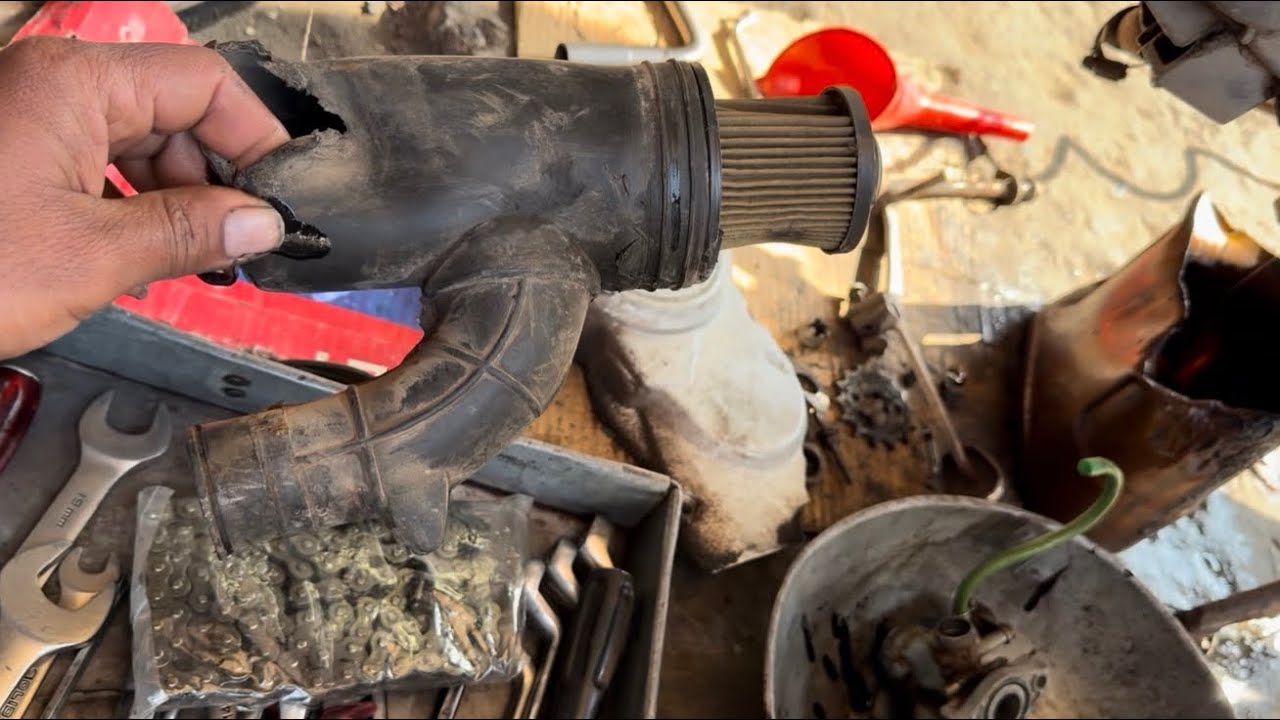 70cc bike tuning oil filter wheel rim spok mini vlog with my workers🤷‍♀️🏍️💁😍🛠️💯🇵🇰