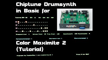Color Maximite 2 - Chiptune Drumsynth with 16 Step sequencer Tutorial
