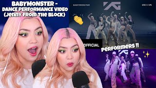 [REACTION] BABYMONSTER - DANCE PERFORMANCE VIDEO (Jenny from the Block)