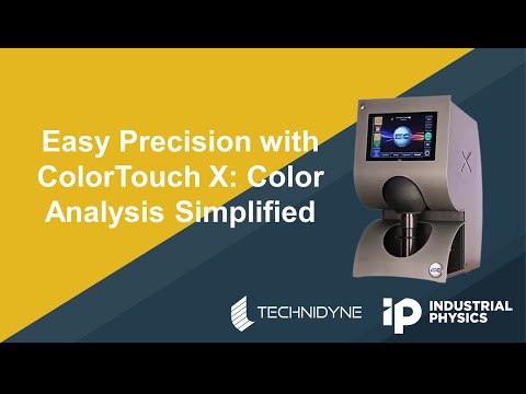 ColorTouch X is Simple to Use - Industrial Physics