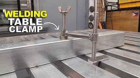 DIY welding table clamp