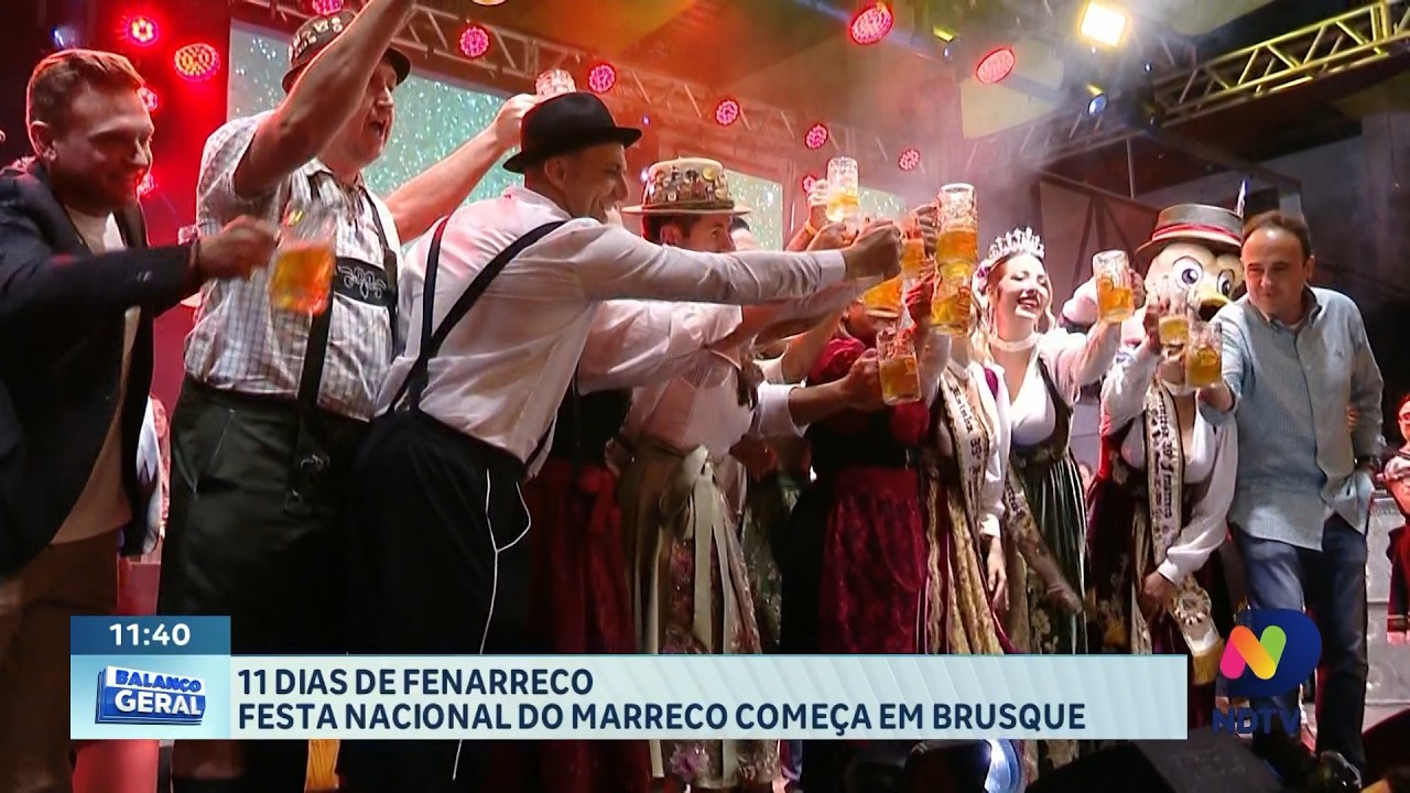 Fenarreco começa em Brusque com 11 dias de festa e tradição