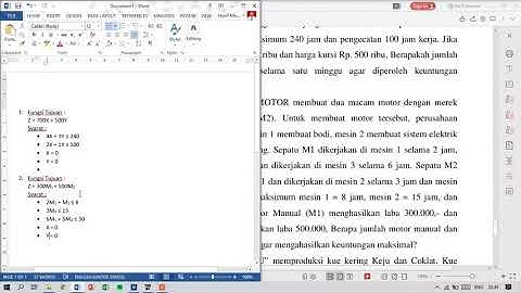 APLIKOM | Integer Programming with POM-QM Soal 2 Penyelesaian Pabrik INDOMOTOR Keuntungan Maksimal