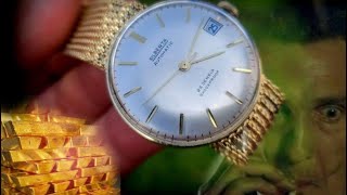 Vintage Uhren : Silberta Herrenuhr Uhrwerk Förster 197 Automatic Gold 585 aus den 60er Jahren.