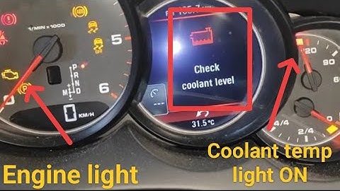 Porsche Cayenne V6 Diesel 92A - Coolant temperature reading fluctuate & Check coolant level on