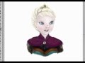 Drawing elsa with photoshop cs5  slowed down