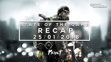 The Division: SOTG Recap [25/01/2018] - Maintenance & Global Event Stats!