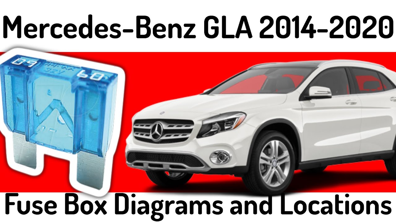 (2014-2020) Mercedes-Benz GLA Fuse Box Diagrams and Fuse Panel Locations✅