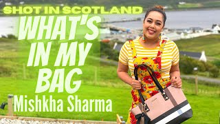 WHAT'S IN MY BAG | THE SECRET TO CARRY EVERY ESSENTIALS & ORGANIZE IN 1 BAG| SPILL IT MISHKHA SHARMA screenshot 2