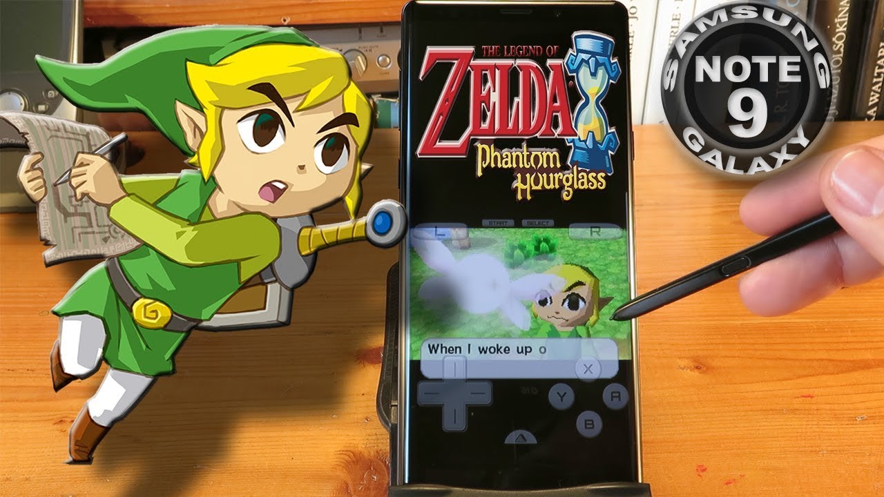 Update Nintendo DS emulator on Samsung Galaxy Note 9 with S PEN (Game: Legend Of Zelda)