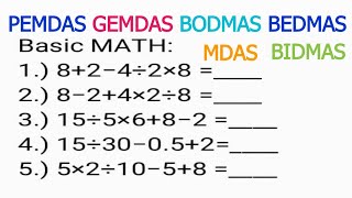 Many Failed to answer this Basic Math | MDAS PEMDAS GEMDAS BODMAS BIDMAS BEDMAS Order of Operations