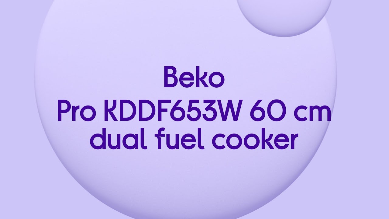 Beko Pro KDDF653W 60 cm Dual Fuel Cooker White Quick Look YouTube